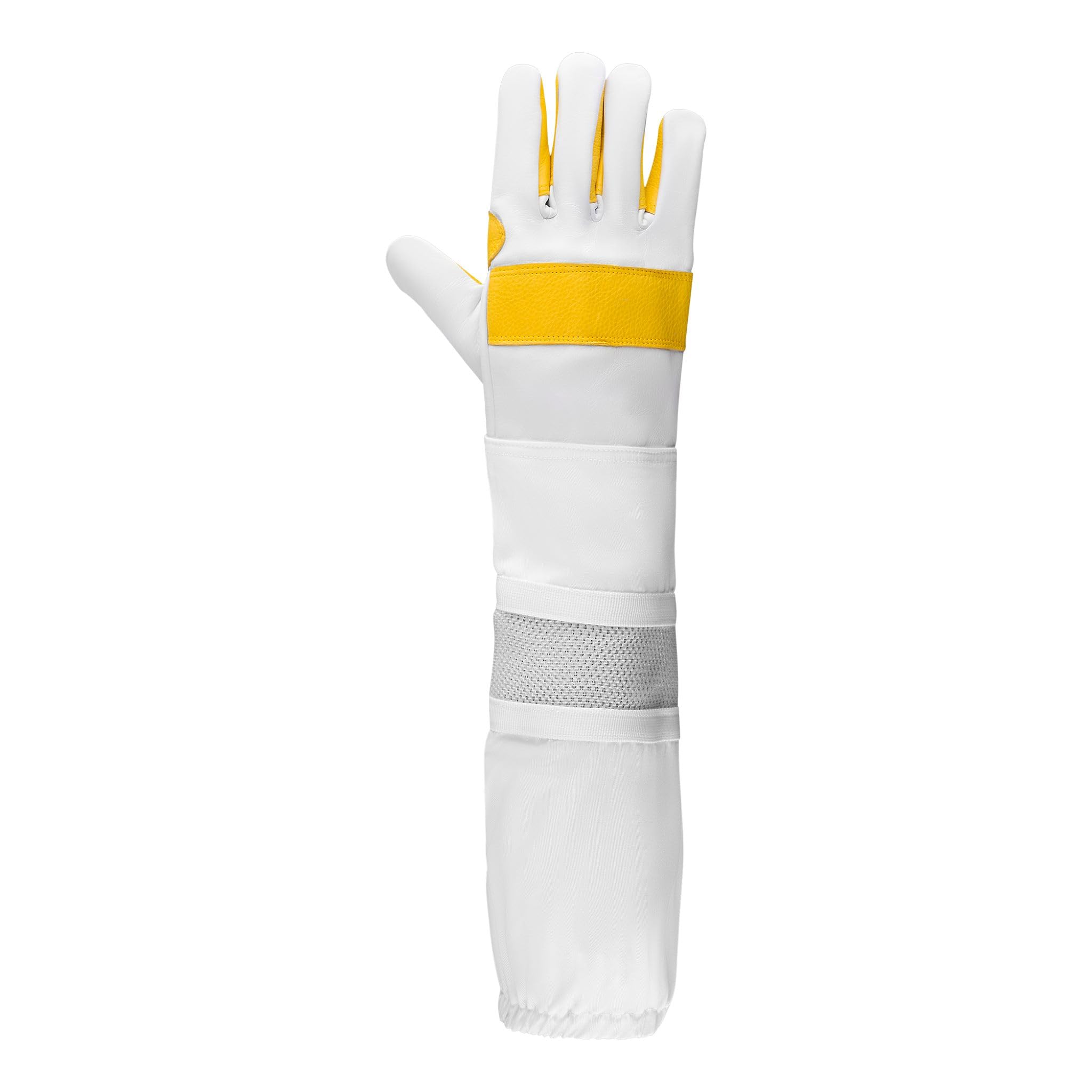 Oz Armour Beekeeping Gloves - Protective Beekeeper Gloves with Mesh Ventilated Cuff Sleeve for Outdoor Activities (XL)