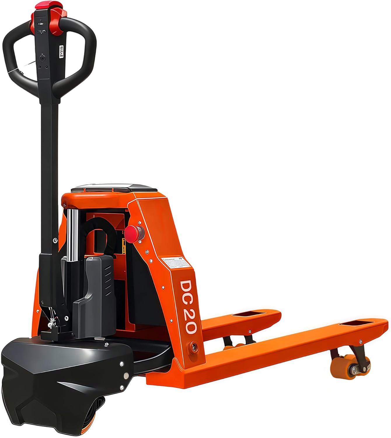 Full Electric Pallet Jack, 4400lbs Capacity Pallet Truck, 48V 20AH Lithium Battery Powered, 6 Hours Working Time, 3.35 to 7.68 Inch Lift Hight, 48 x 27 Inch Fork Size, for Material Handling