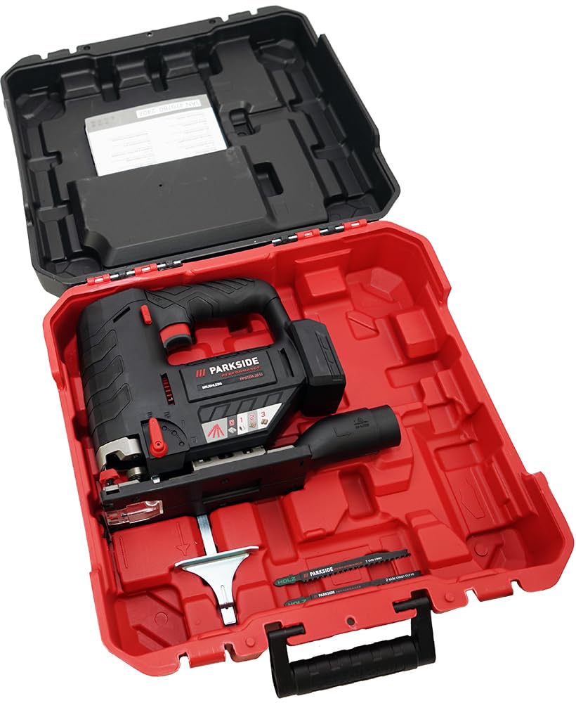 HEADNMORE® Bundle Parkside Performance PPSTDA 20 - Sierra de calar con batería (20 V, incluye llavero)