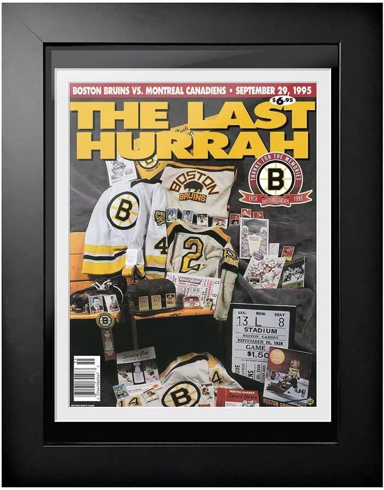 Sports Decor Boston Bruins Program Cover - The Last Hurrah 1995