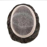 Vista 6 de Mens Toupee Hair Piece For Men Fine Mono Men Hair System Toupee For Men Hair Piece Real Human Hair System For Men Protesis Capilar Para Hombre 6x9