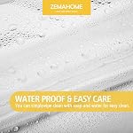 ZEMAHOME Effacer PEVA Rideaux de douche en plastique Liner Premium léger Poids 72" x 72" Salle de bain transparente Douche Showroom Rideau Linge avec Rustproof Metal Gromments et aimant pondéré