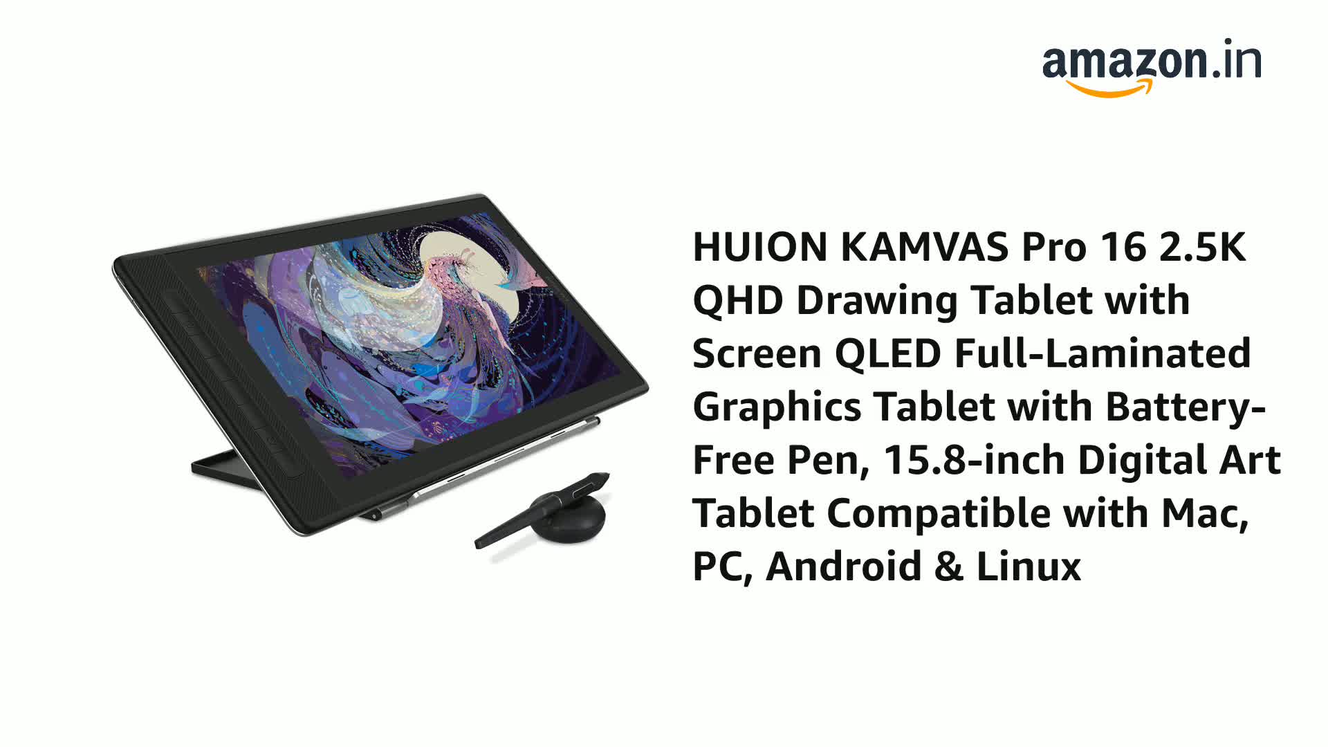 HUION KAMVAS Pro16 液タブ Amazon.co.jp: HUION 液タブ Kamvas Pro16 液晶ペンタブレット