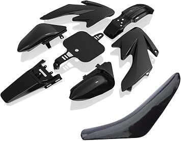 Plastics Fender Kit with Black Seat for Honda CRF50 XR50 Chinese 50cc 70cc 90cc Dirt Pit Bike
