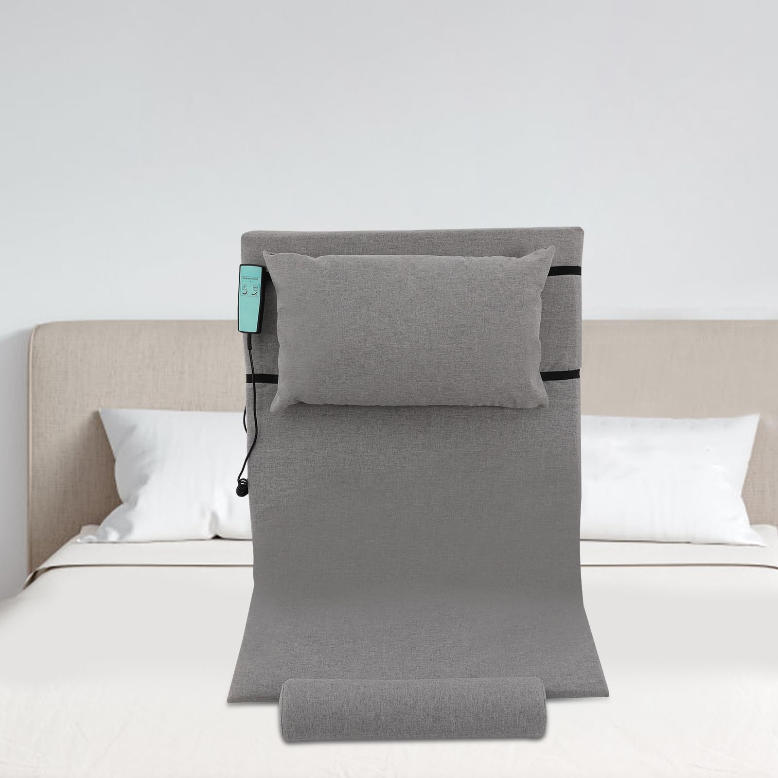 Respaldo elevador eléctrico | Respaldo ajustable | 2-80° ajustable | 300 kg de capacidad de carga | con mando a distancia y cojín para las piernas | para personas mayores y rehabilitación