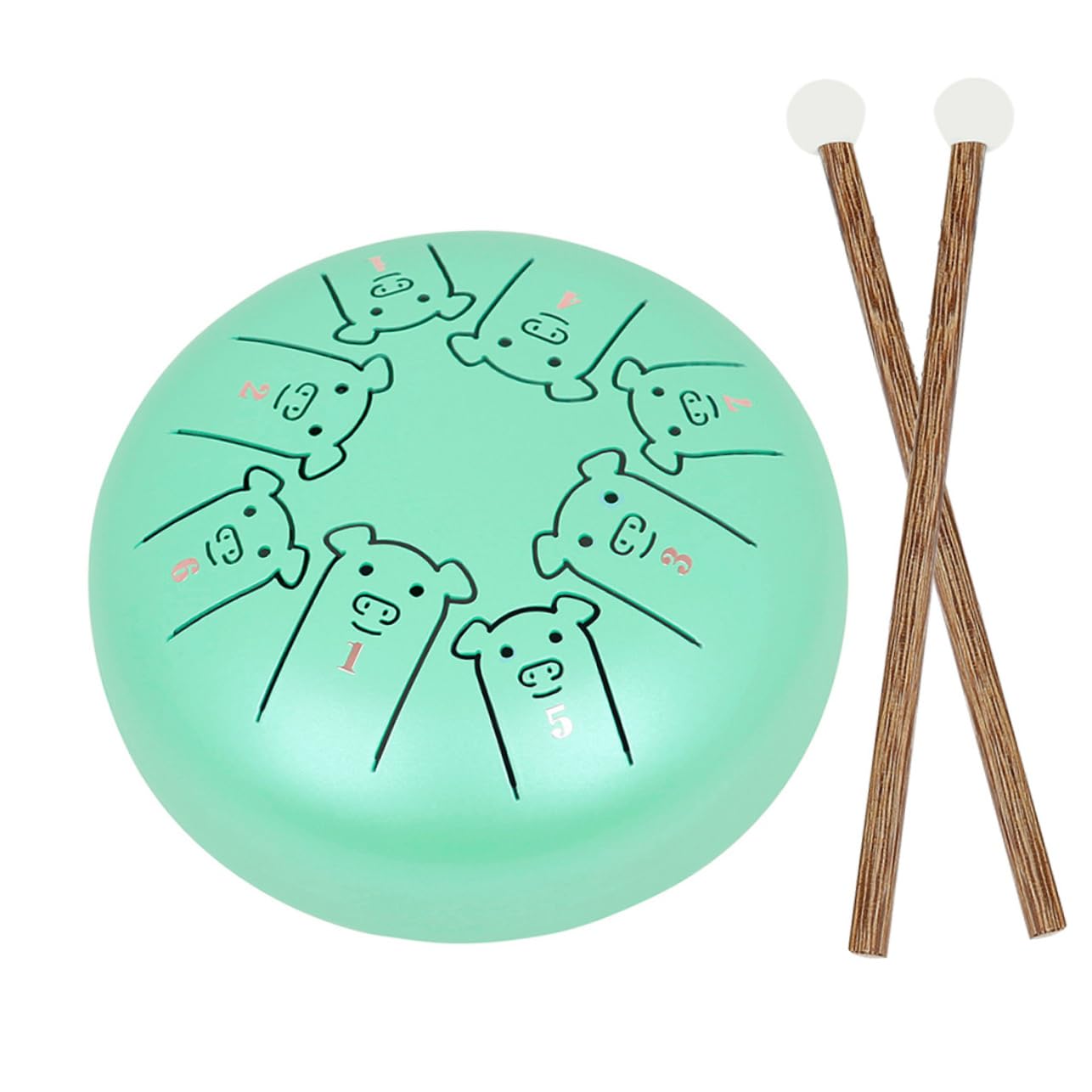 KJHBVWangyou Drum huverbordes for kids kiddikap kidult glam steel tongue drum for children steel drum instrument unique Stainless steel small instrument musical instrument drum kit Wood