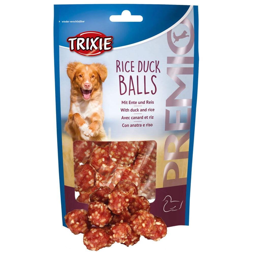 TRIXIE Snack PREMIO Rice Duck Balls, 80 g, Perro
