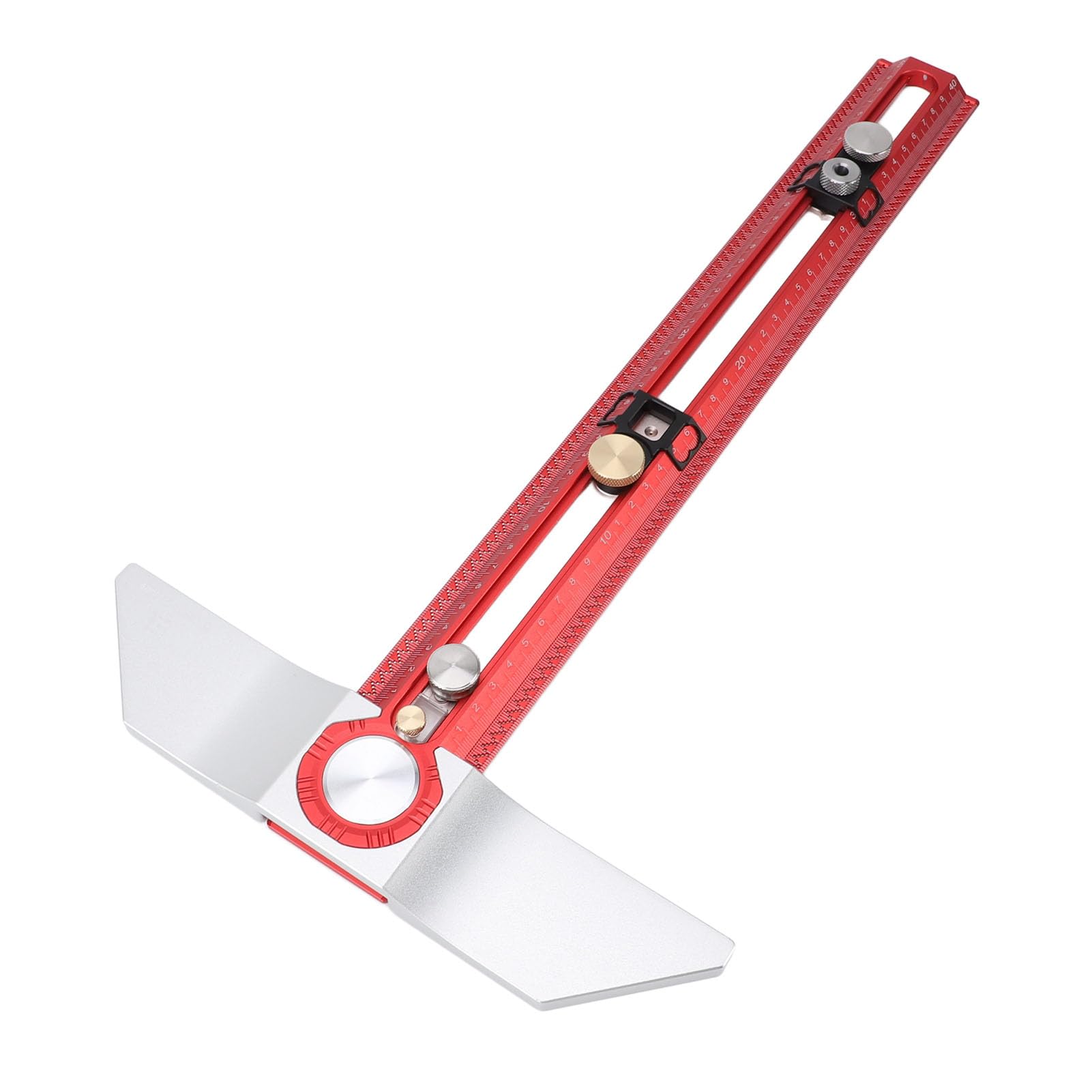 Hidyliu Regla para Carpintería Tipo T, Aleación de Aluminio, Alta Precisión para Trazar y Medir con Precisión, Adecuada para Entusiastas del Bricolaje