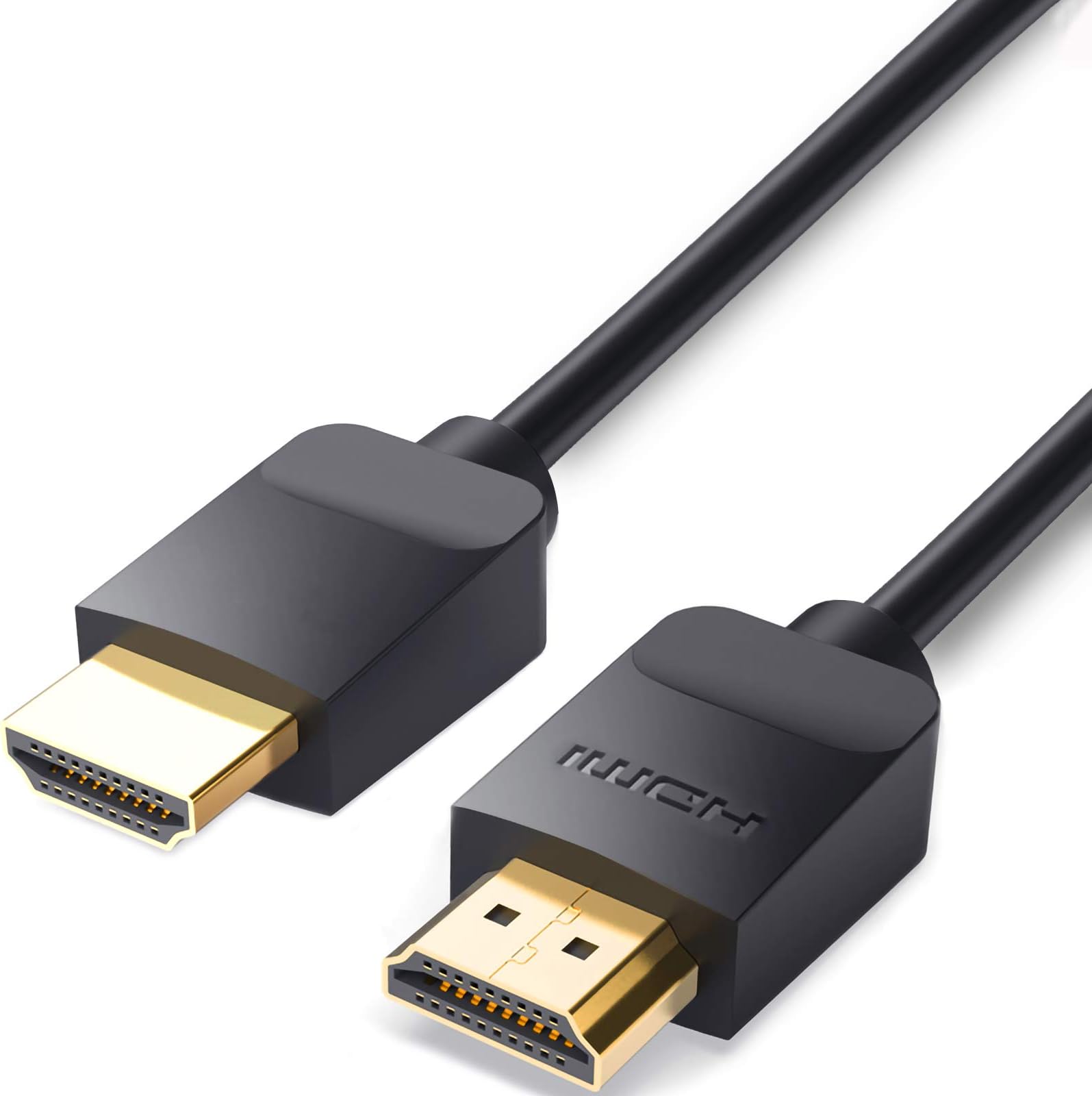 HDMI Cable 4K 60Hz, NICEKEY 18Gbps High Speed HDMI 2.0 Cable, HDCP 2.2/1.4, 3D, 2160P, 1080P, Ethernet - Braided HDMI Cord 30AWG, Audio Return(ARC) Compatible UHD TV, Blu-ray, PS4/3, Monitor (1.6ft)