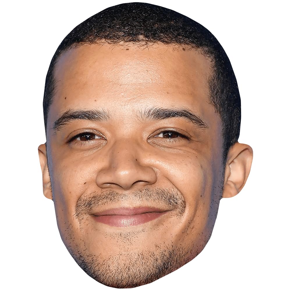 Celebrity Cutouts Lifelike Jacob Anderson (Stubble) Celebrity Mask, Flat Card Face, Fancy Dress Mask