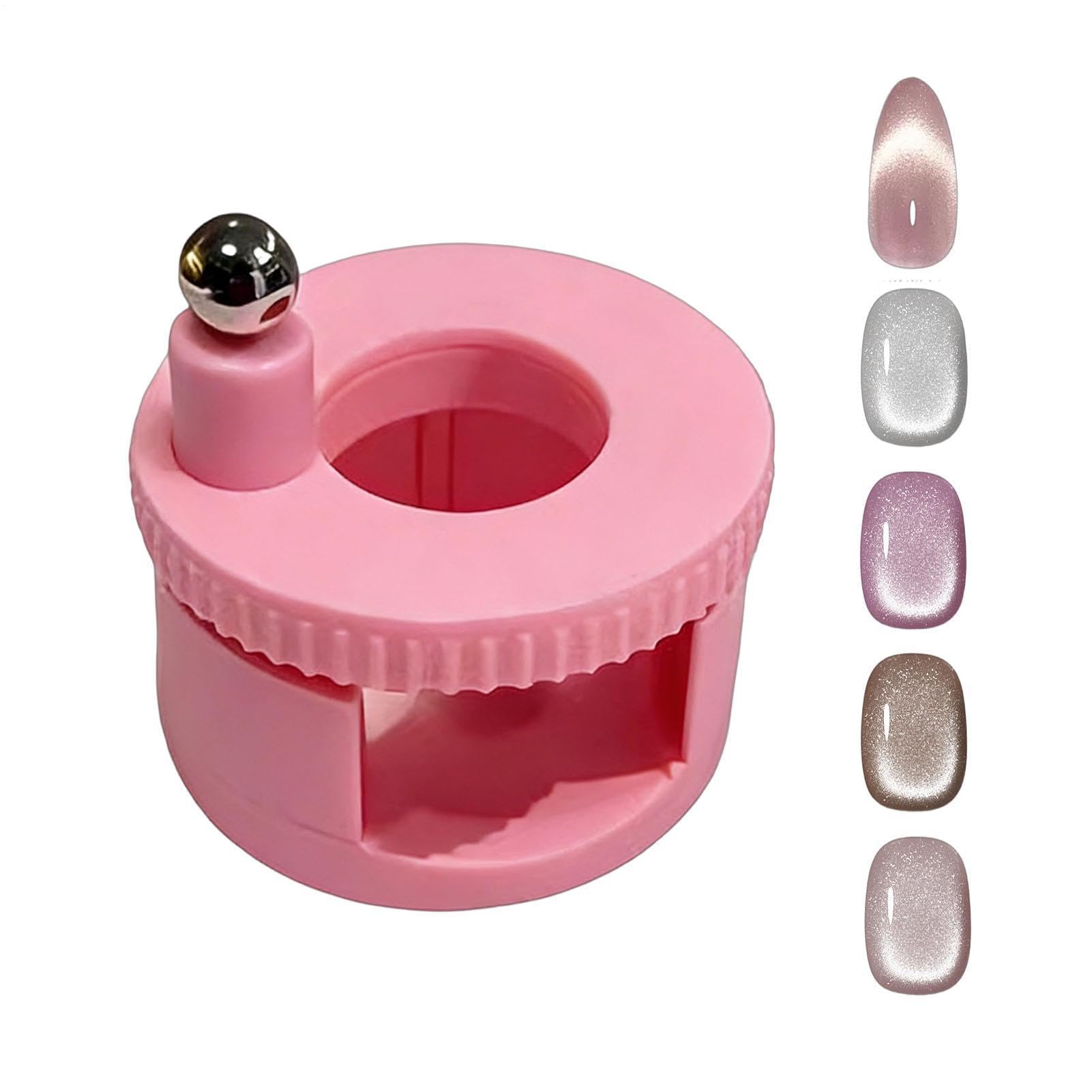 Muiltvoe Nail Magnet – 4.7cm ABS, 360 Degree Rotating Bead, Glass Manicure Art Tool | Great For Beginner Home Use Women Salon Practice