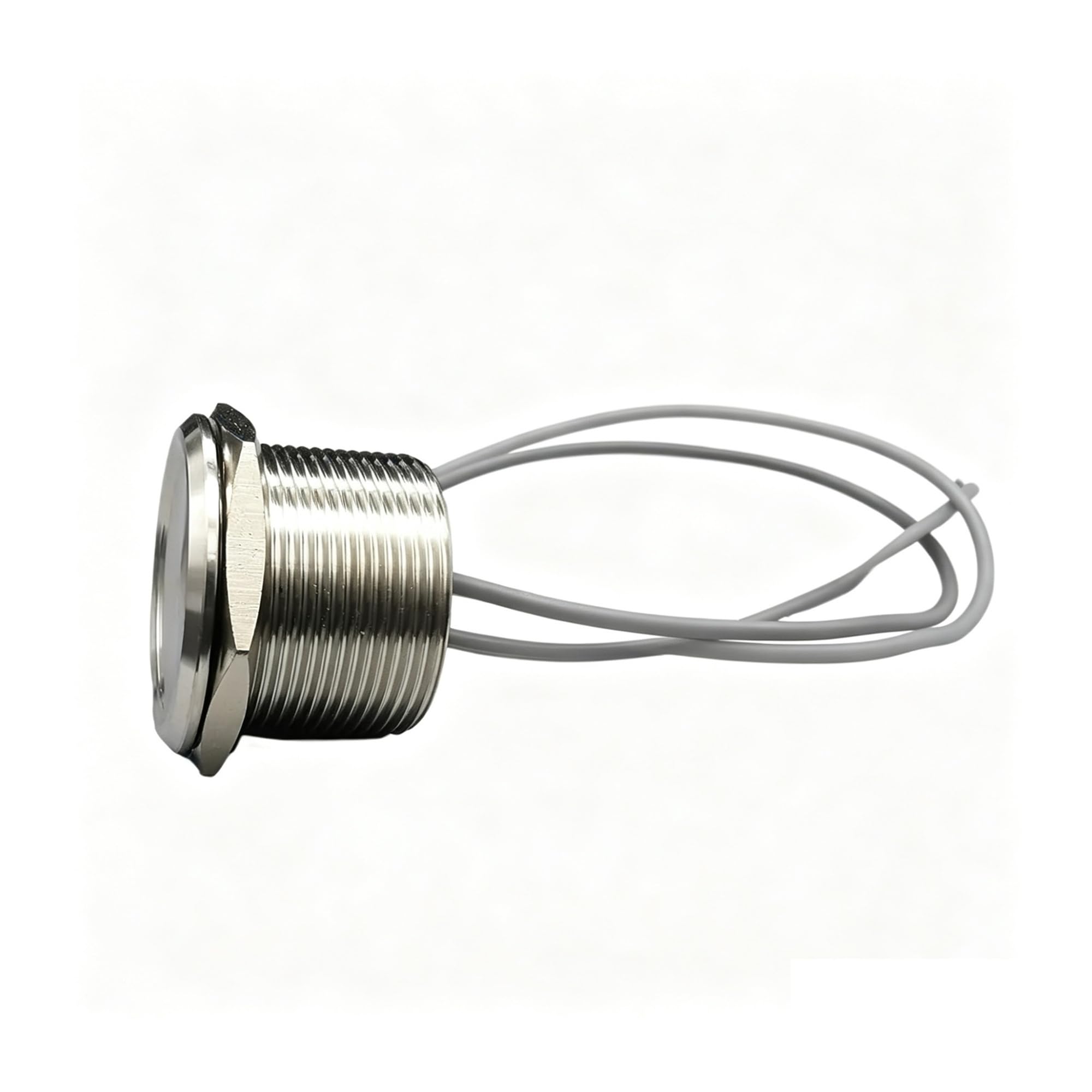 Interruptores táctiles piezoeléctricos impermeables de acero inoxidable de 16 mm, 19 mm, 22 mm y 25 mm, normalmente abiertos, capacitivos, momentáneos.(25mm)