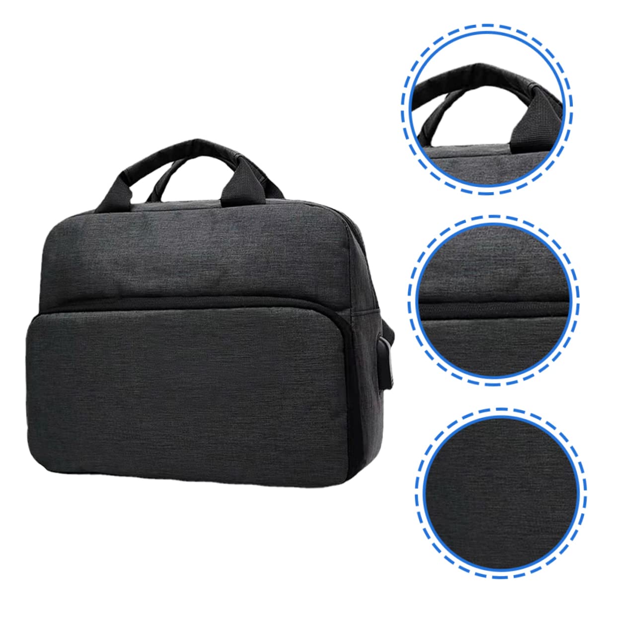 Borsa Tracolla per Fotocamera Reflex in Oxford, Zip