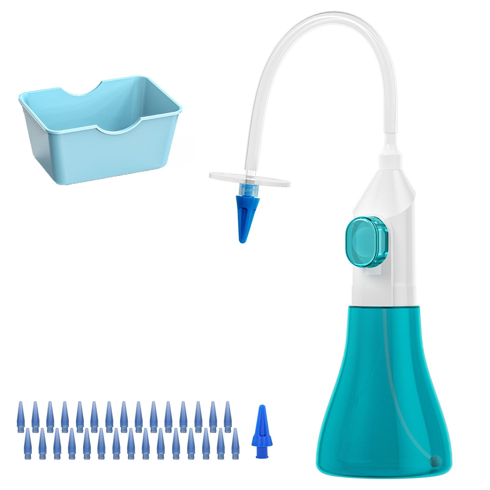 Ear Wax Removal Kit Ear Irrigation Cleaning System with Multiple Nozzles Water Flushing Cleaning Kit Reusable Washer for