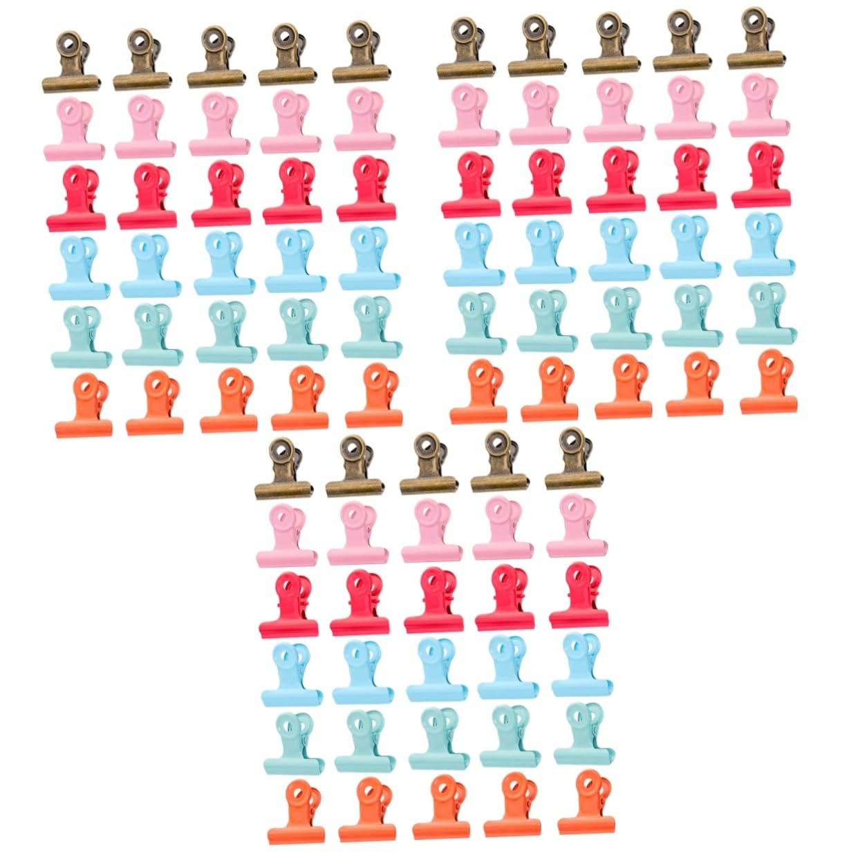 Lurrose 120pezzi Clip Metalliche Codino Fermacarte Per e Scuola Clip Per Documenti e Organizzazione Accessorio Versatile e Attività Commerciali