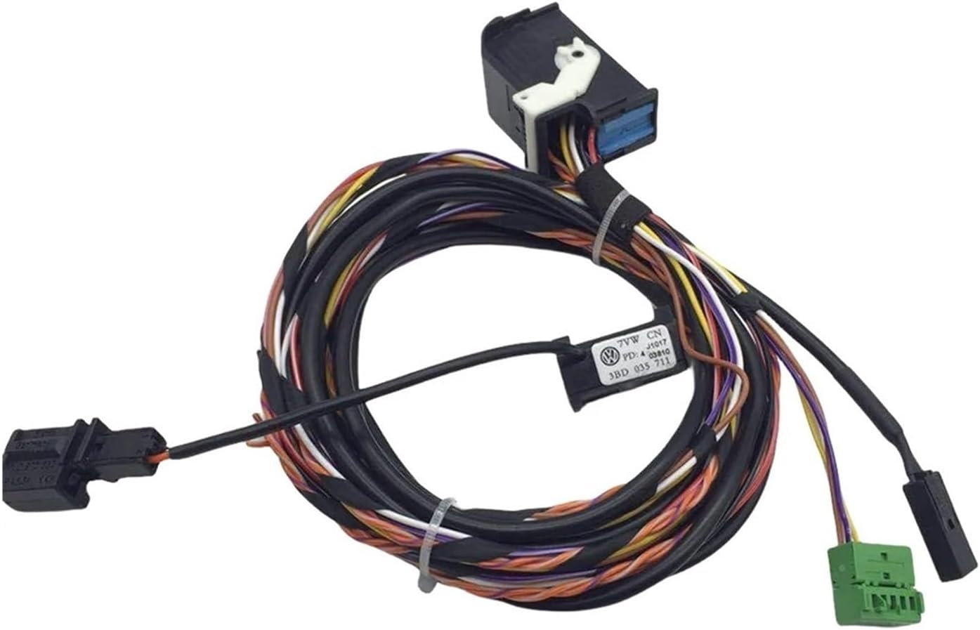 Bluetooth Wire Harness Cables + Microphone RCD510 RNS510 Radio Wire Adapter Compatible with VW Tiguan Golf GTI Jetta Passat CC Eos Nms