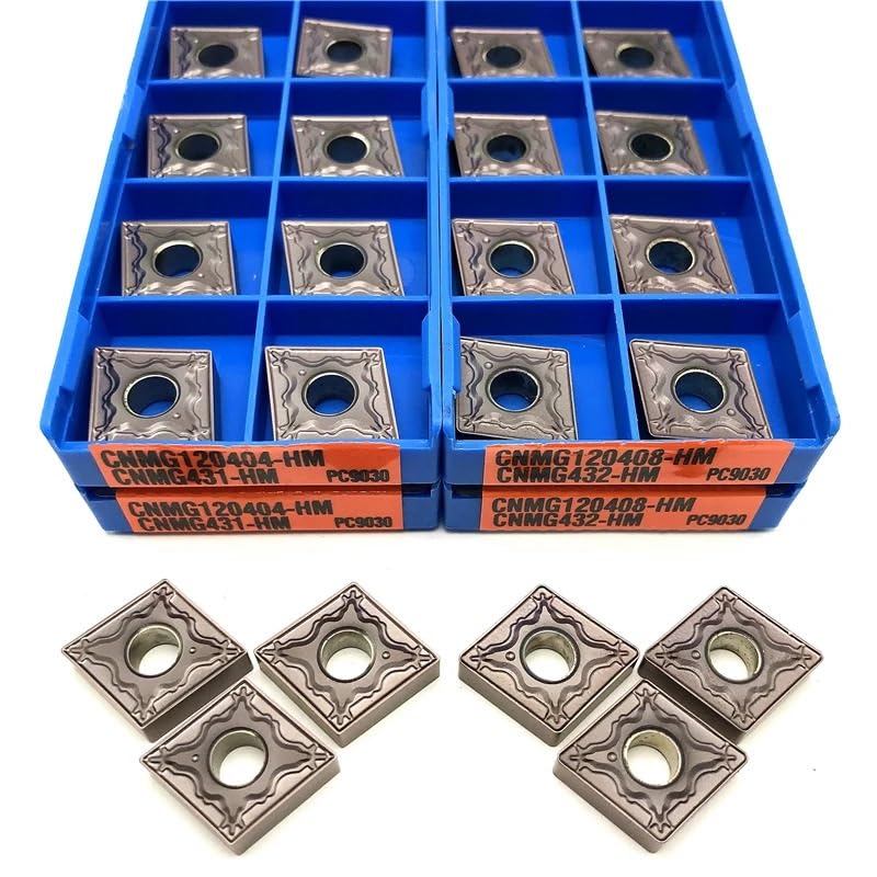 10 pcs CNMG120404 CNMG120408 Carbide Inserts para torno CNC miniatura 5