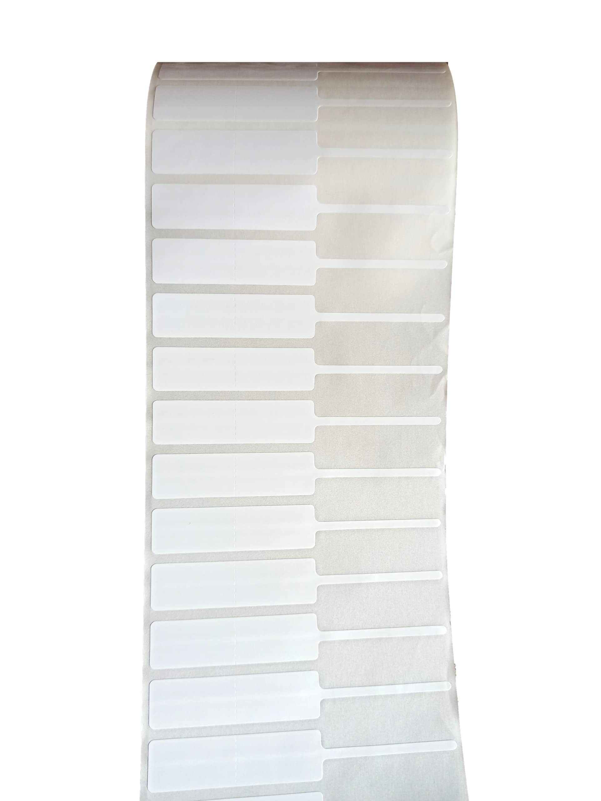 100mm x 15mm Glossy Polyester Jewellery Labels – 3000 Barcode Price Stickers per Roll, 55mm x 15mm Print Area, Fully Self-Adhesive Tags for Retail & Jewellery