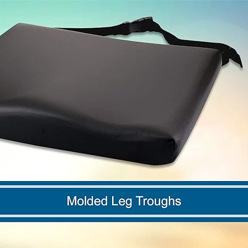 Miniatura 4 de McKesson Cojín de asiento para sillas de ruedas y silla de oficina, espuma, 18 x 16 x 3 pulgadas, 1 unidad