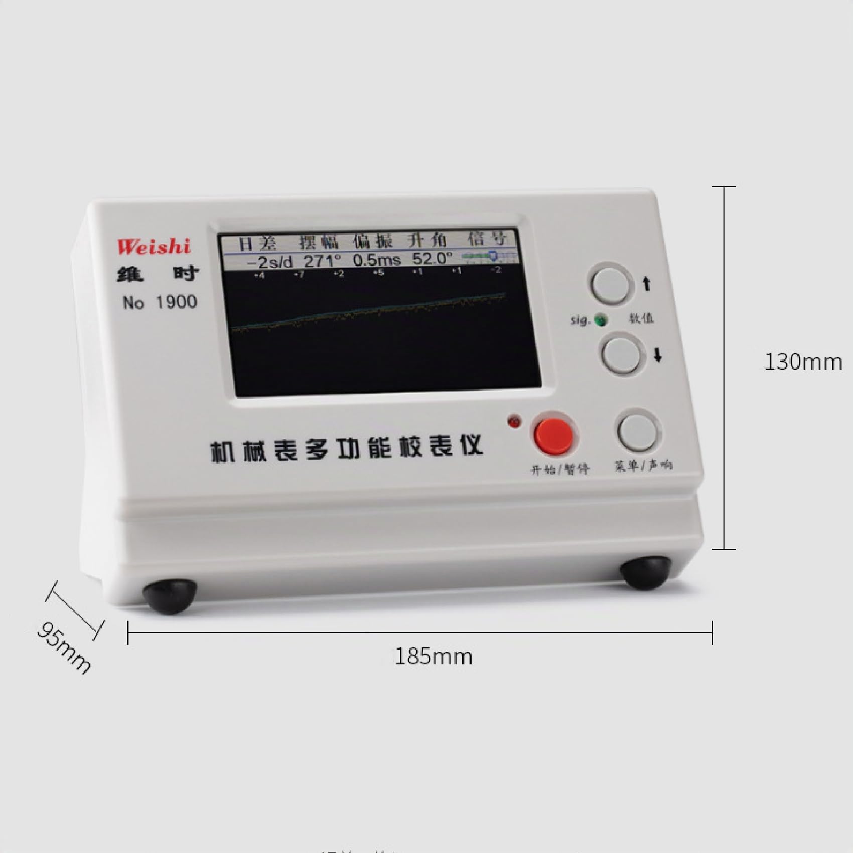 Uhrenwerkzeug, Multifunktions-Zeitwaage, LCD-Bildschirm Nr. 1900, koaxialer MTG-Uhrentester, Zeitmessmaschinen für mechanische Uhren, Armbanduhren