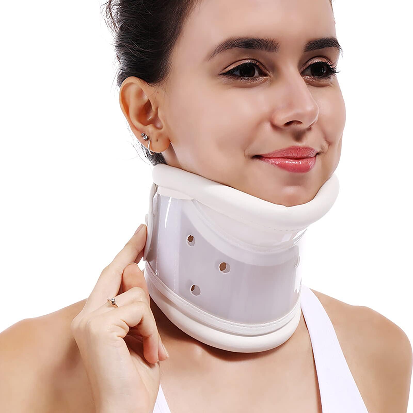 Cuello cervical con soporte de barbilla para aliviar el dolor y estabilidad del cuello