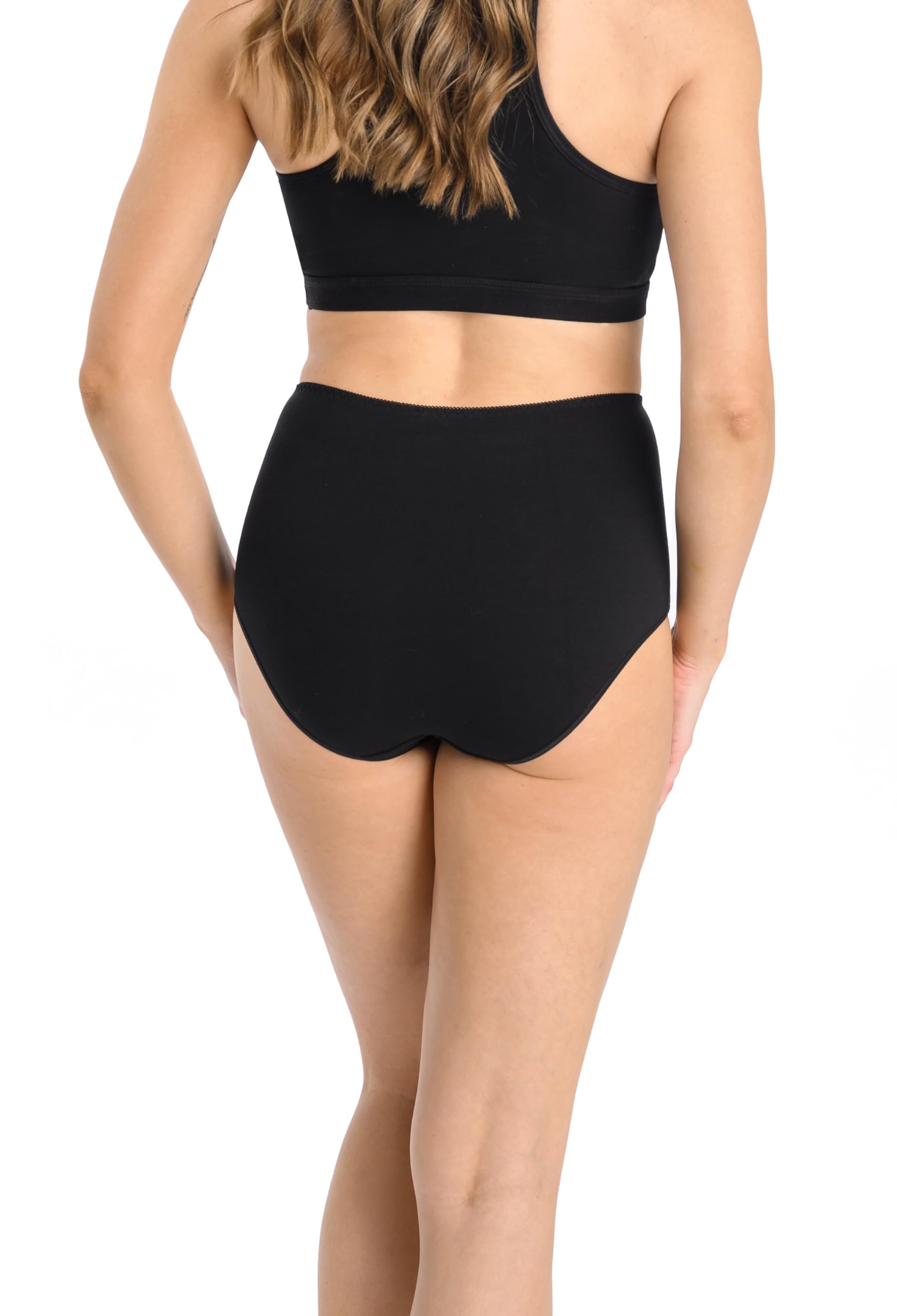 Teyli 3er Pack Slip Damen Baumwolle zum Kaschieren von Unvollkommenheiten - Bikinis & Taillenslips für Damen - Slips Baumwolle