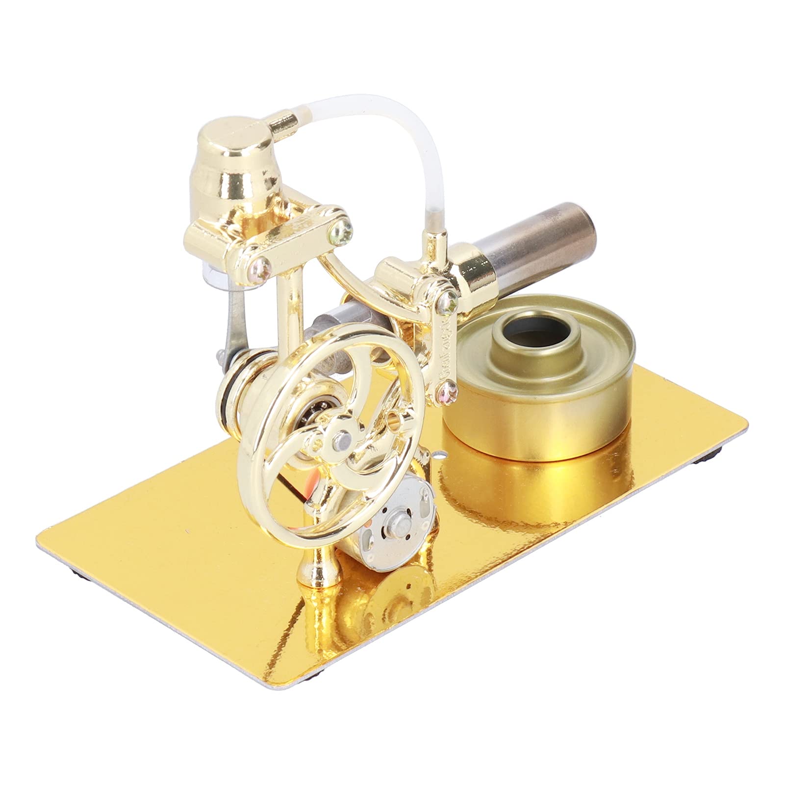 Mini Giocattolo Modello Motore Stirling con Luce RGB Vibrante per Progetti di Scienze Educative Adatto a Partire Dagli 8 Anni Materiale in Ferro 6,3x3,5x4,7 Pollici
