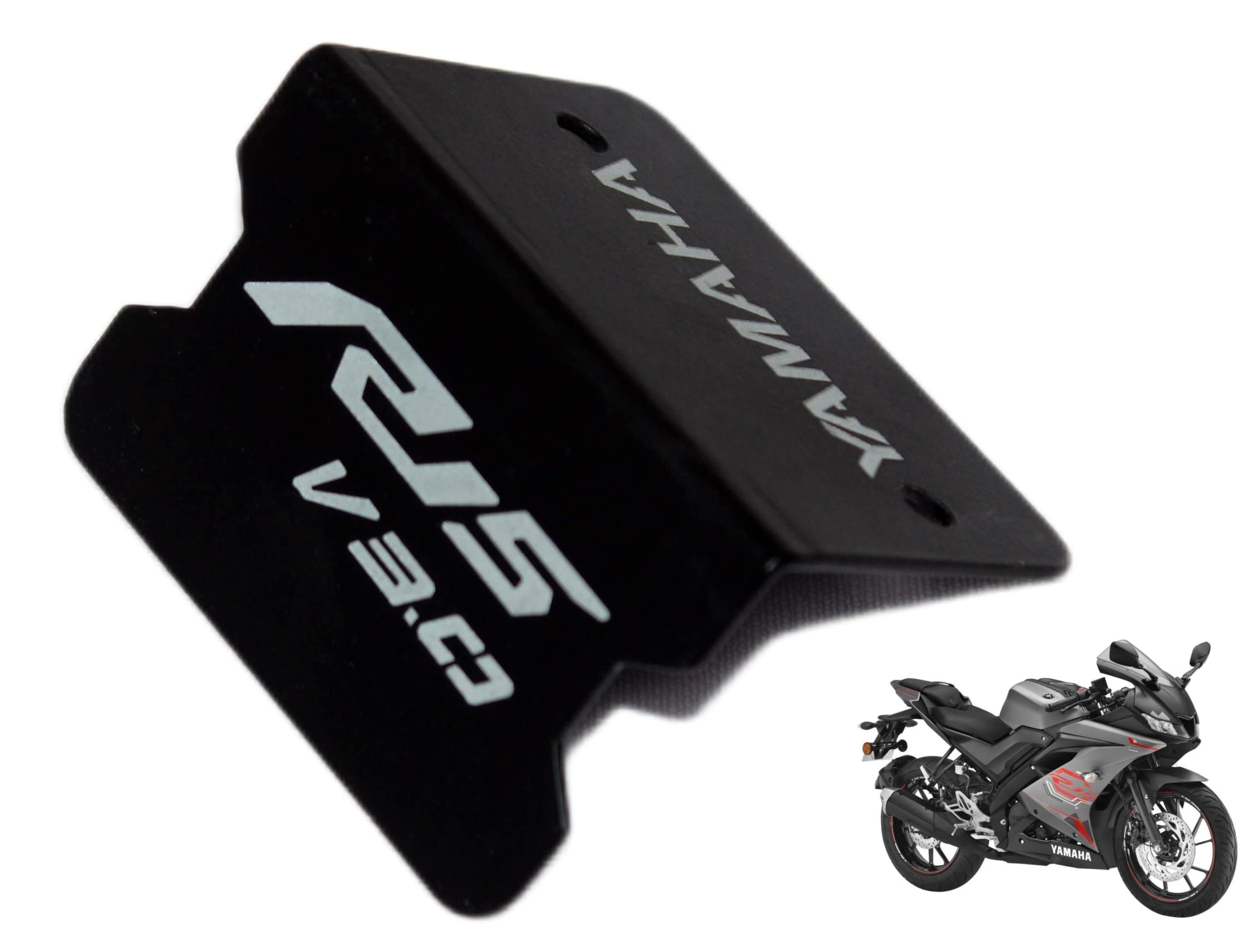MIKANIX R15 V3 Stainless Steel Bike Front Disc Brake Fluid Reservoir Oil Cap Guard Protector Cover-image-11