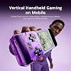 Controlador móvil vertical Bluetooth GameSir Pocket Taco para Android, controlador de juegos móvil de mano, batería de 600mAh, ligero con carga pasante, gamepad retro arcade (Púrpura) 3