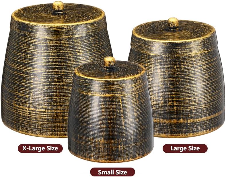 Miniatura 2 de Cenicero de cigarros con tapa para exteriores, patio, hogar, decoración retro, gran soporte para cigarros, bandeja de cenizas al aire libre,