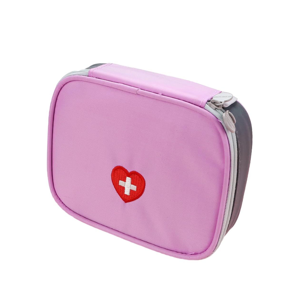 FRCOLOR Outdoor First Aid Emergency Medical Bag Compact Storage Case for Travel and Outdoor Use Multi Functional First Aid Pouch Pink Color