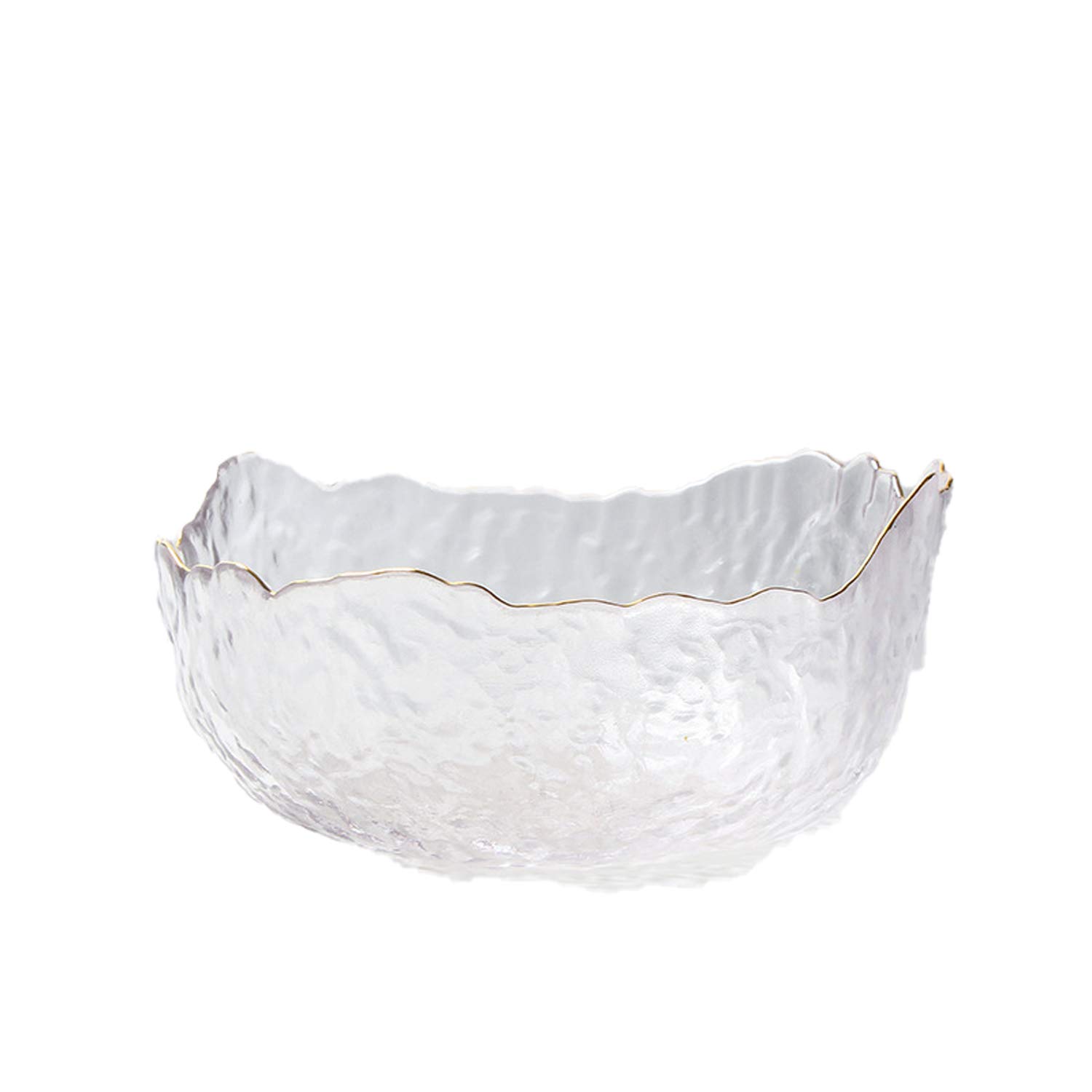 SHINING Lead-free Crystal Glass Salad Bowl Fruit Bowl Irregular Grain Dessert Dinner Food Mixing Bowl (5