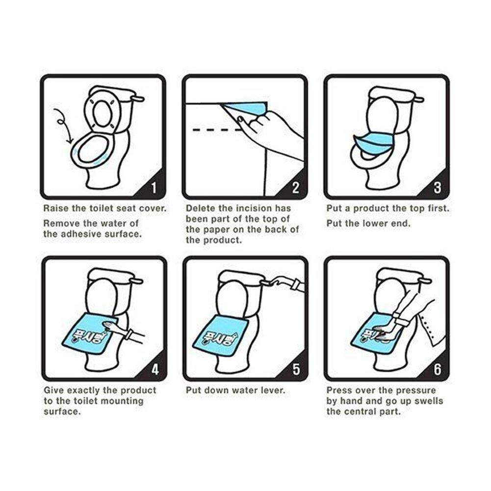 Lot de 3 débouches autocollantes jetables pour toilettes, autocollant universel pour déboucher les toilettes, film bouché, pas de saleté