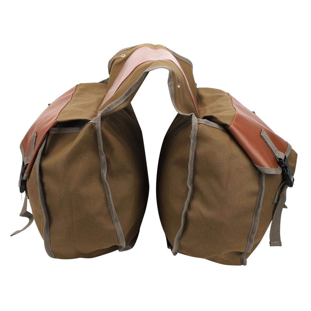 Alforjas de Ciclismo, Gran Capacidad, Mochilas de Asiento Trasero de Bici(Free Size-Caqui) Bolsas de Deporte Bolsas de Deporte