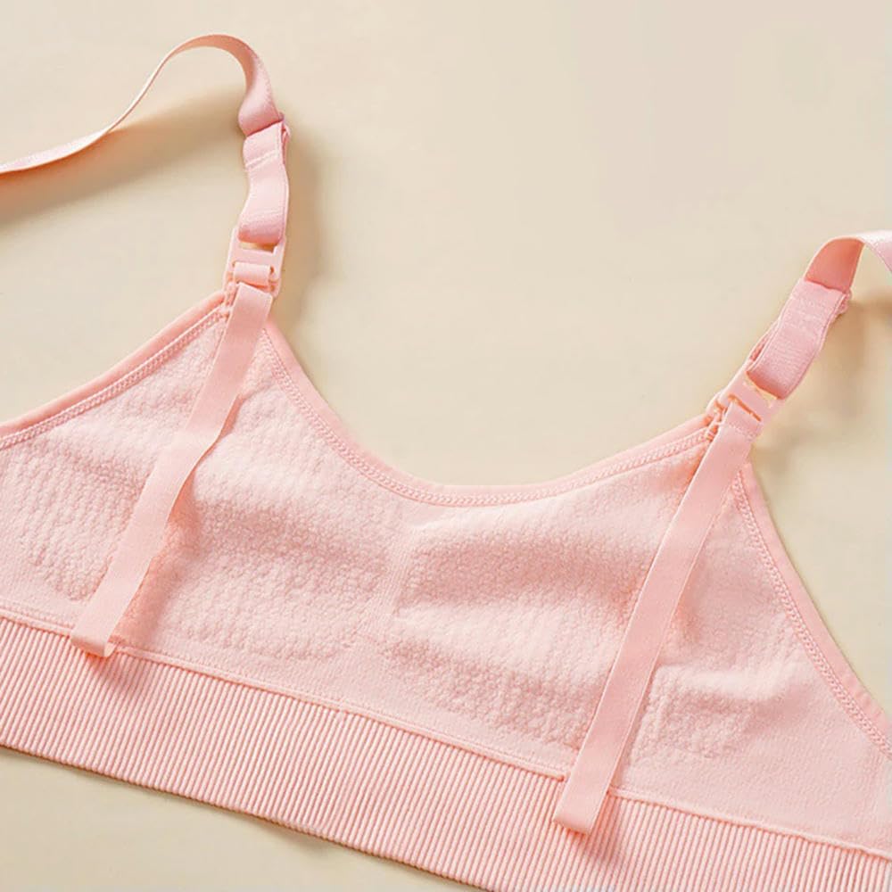 ZBDP - Reggiseni premaman e allattamento, con coppe a sollevamento completo, comodo, senza cuciture, supporto 3D, facile rilascio fibbia frontale senza pressione