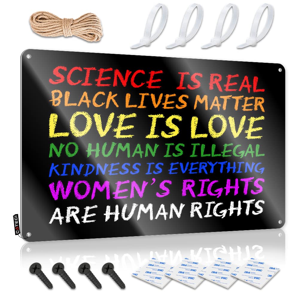 Decorations Framed Ready To Hang - Science Is Real Black Lives Matter Blm Love Rainbow Bride Gift For Score(30X40CM)