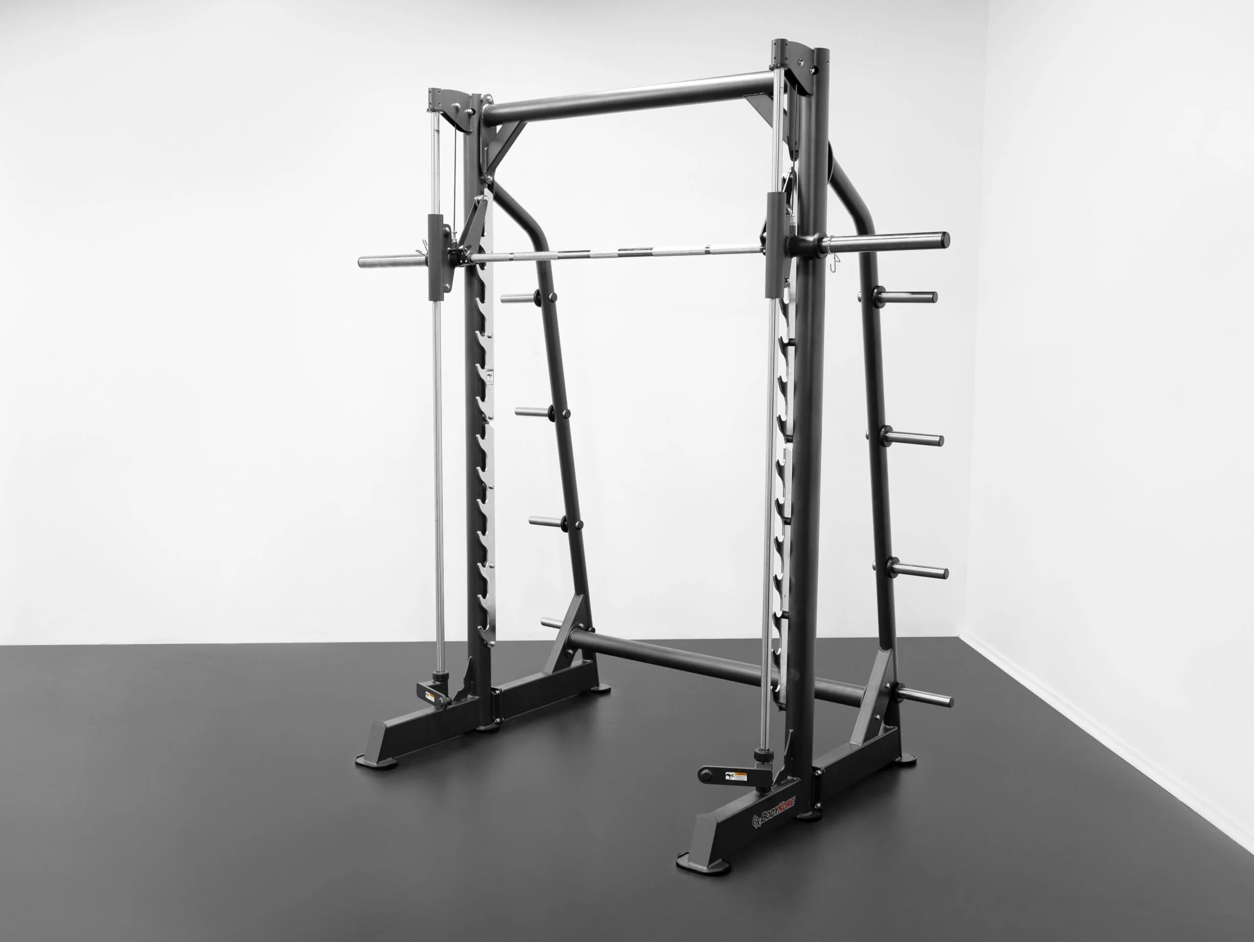 BK BodyKore G271 Smith Machine - Black Steel - 1000 lbs - Metallic, Neutral