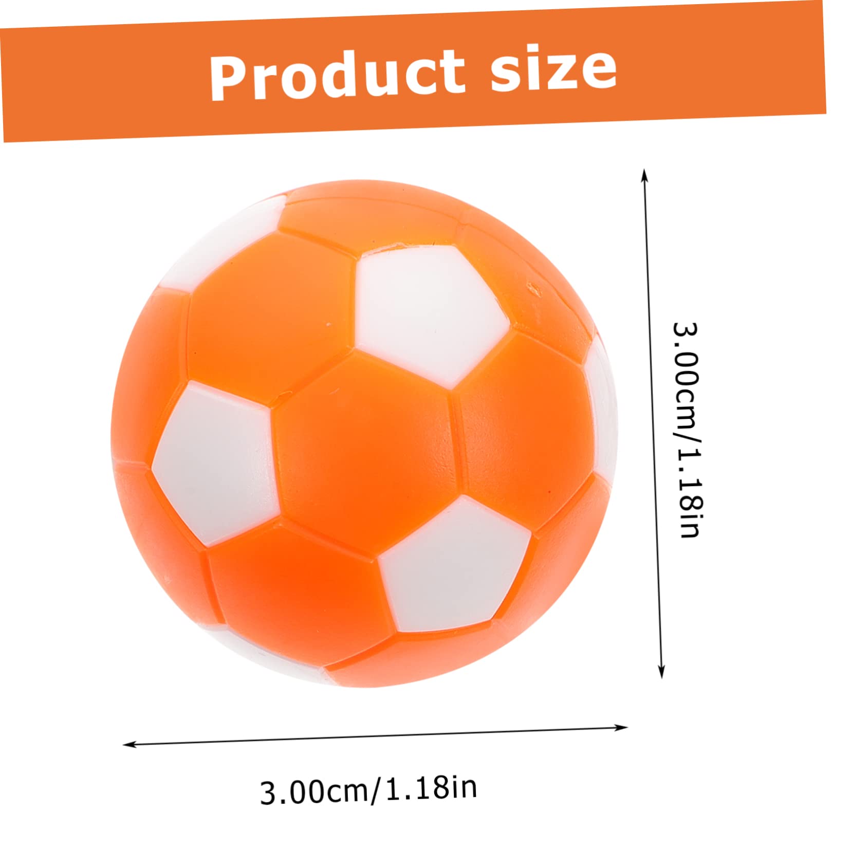 OHPHCALL Sturdy Craftsmanship 10pcs Tabletop Football and Girls Accessories Orange White
