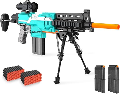 Semour Pistolas de juguete automáticas de francotirador con balas juguetes para niños de 6 a 12 años 3 modos de explosión de espuma y pistolas color