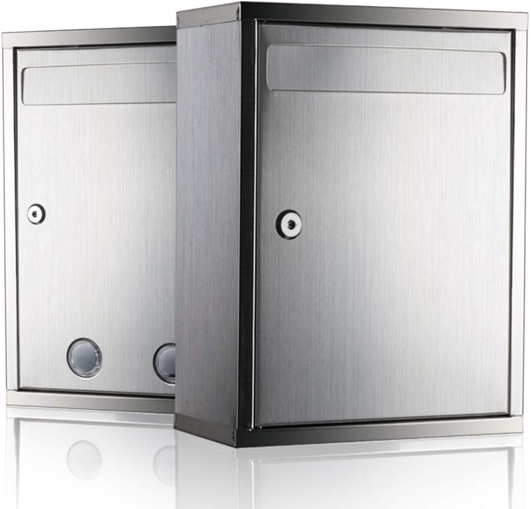 Mailbox Mail Box Wall Mounted Post Boxes External Weatherproof Wallmount Mailbox Stainless Steel Letterbox Silver Mailboxes