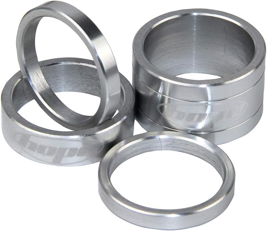 Hope Technology Space Doctor Headset Spacers for 1 1/8 Diameter Steerer Forks | Aluminum | Silver