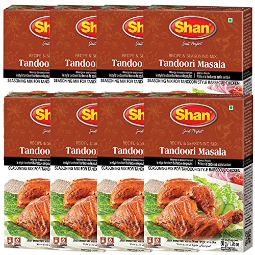 Shans Shan Tandoori Masala,1.76 Oz 50 G,8 Pack (B07F97456R) Amazon Price History, Amazon Price Tracker