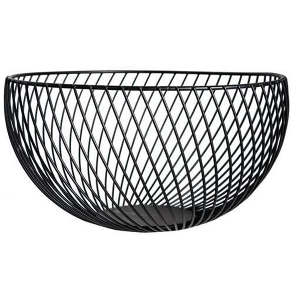 Frutero de mesa moderno en color negro para decorar el salón y organizar la cocina actual