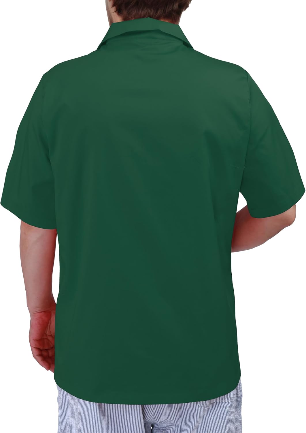 Personalized Embroidered Men's Zip-Front Scrub Jacket, Short Sleeve