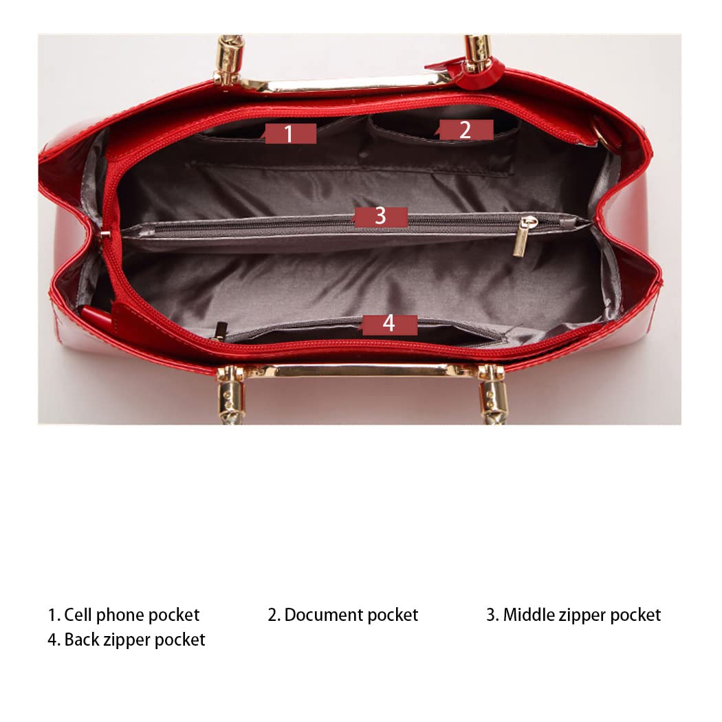 AINUOEY Donna Borse a Mano Borsa a Spalla Elegante Grandi Firmate Marca Tracolla Antifurto PU pelle 76610 1 pz
