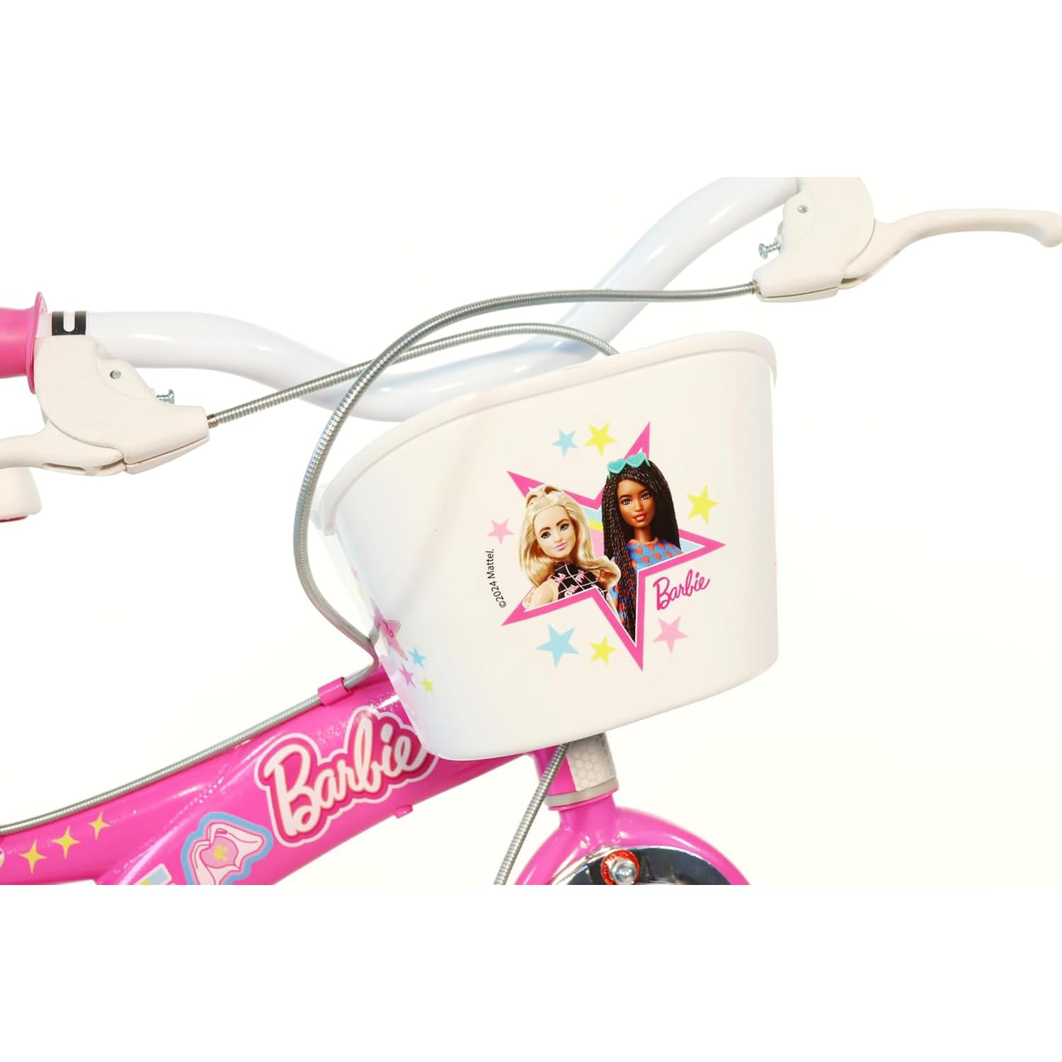 DINO BIKES Bicicleta de niña Barbie de 14 Pulgadas Apta para niñas de Altura Entre 95 y 115 cm. Código Art. 614G-02BA