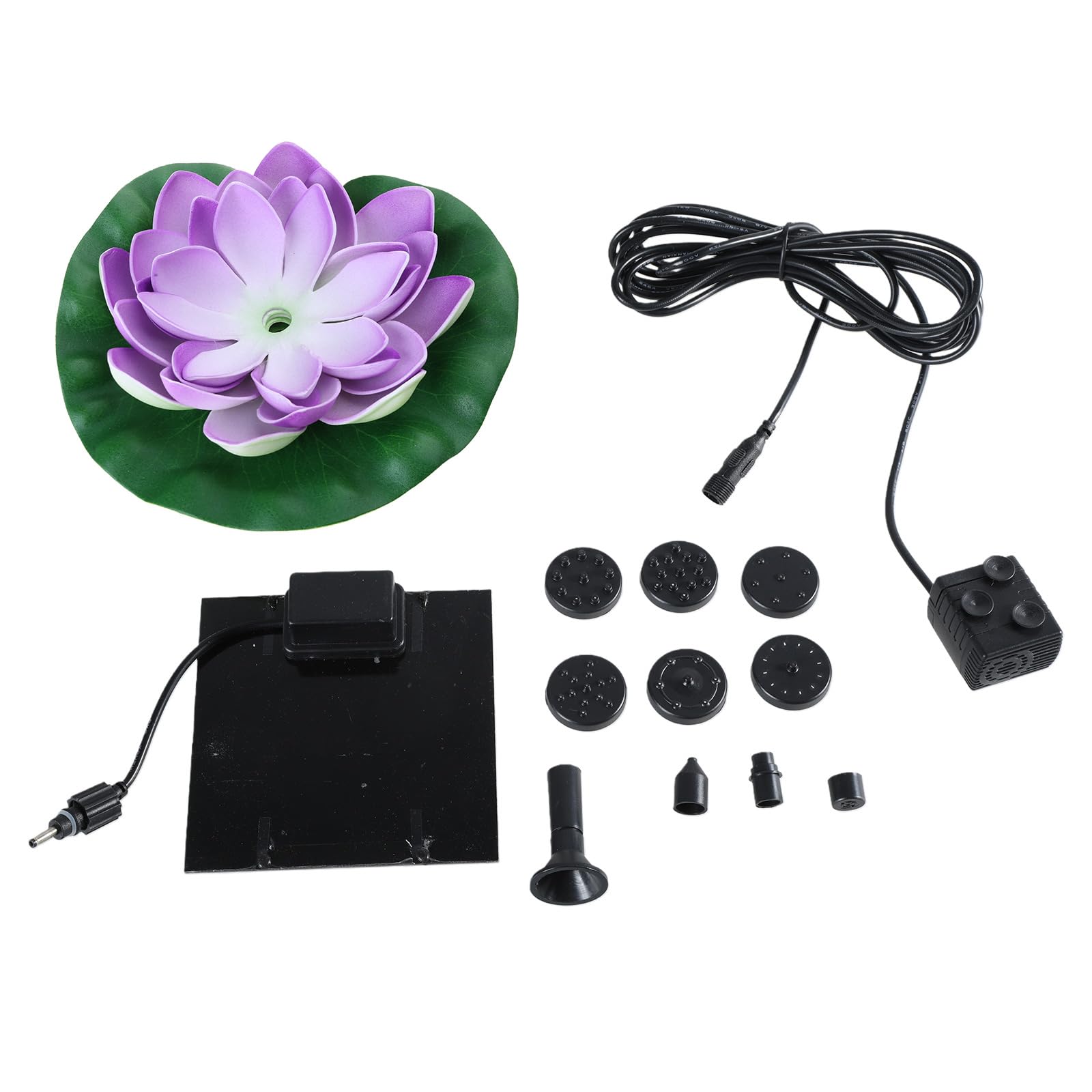 Solar Garden Fountain Pumps Outdoor Decoration for Patios Garden Fish Pond Bird Bath Landscape Enhancement Bird Bath