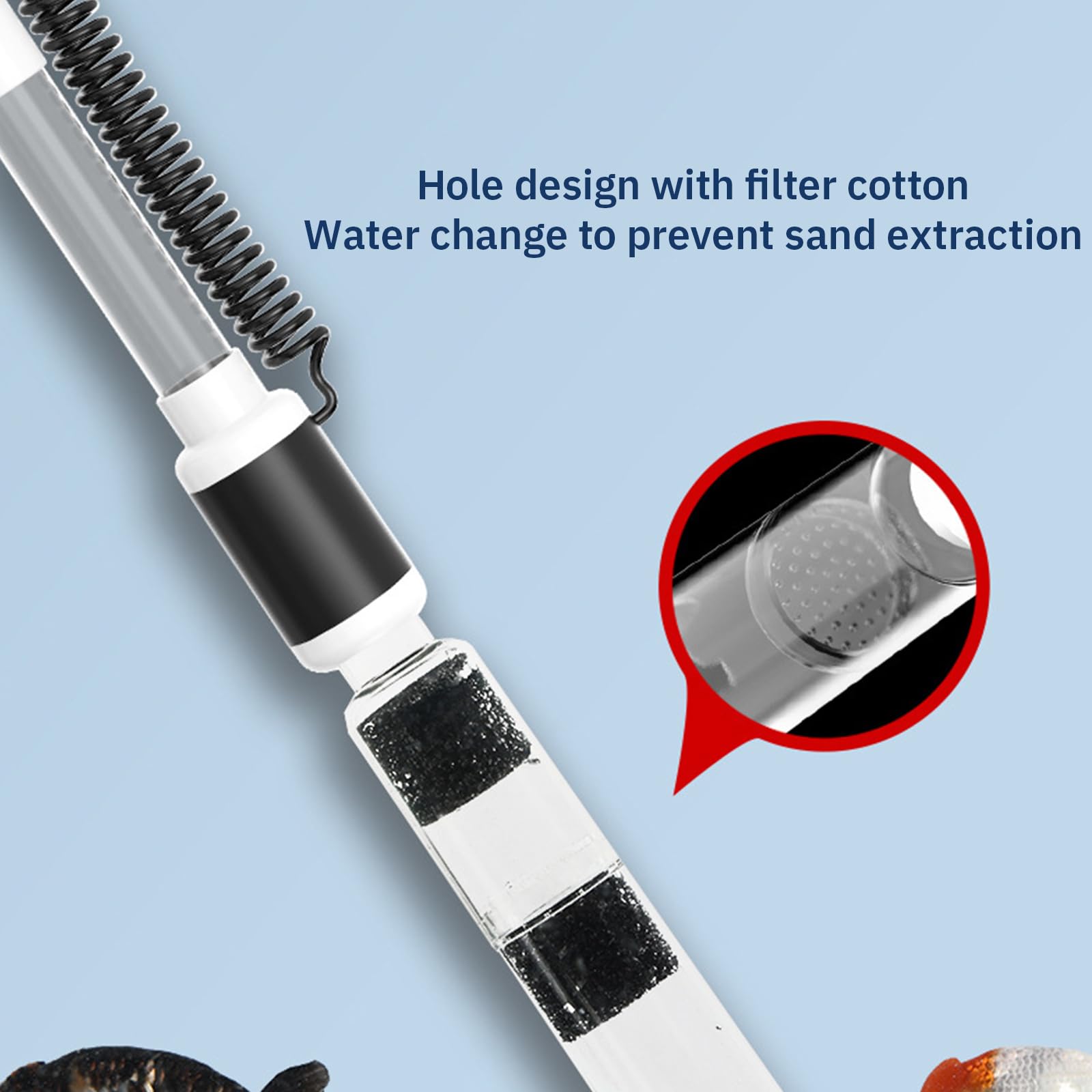 Limpiador De Grava De Acuario Eléctrico, Aspirador De Sifón De Acuario De Cambio De Agua, 2,5 W/8,5 W/15W Ajustable, 4 En 1 Kit De Aspirador Eléctrico para Acuario