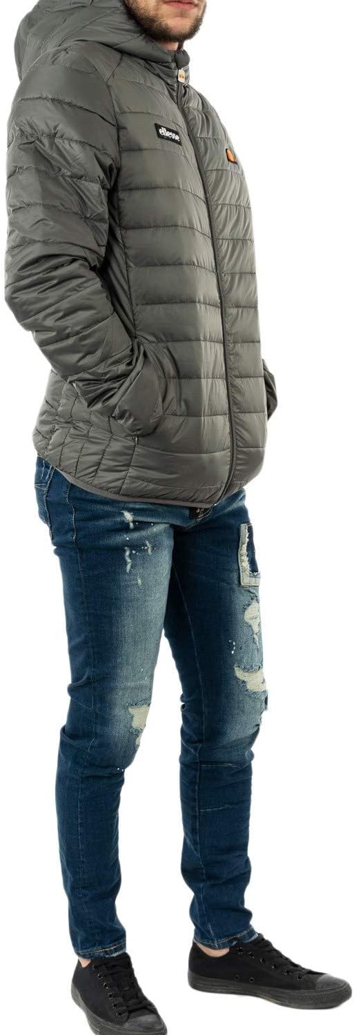 ellesse Lombardy Padded Jacket in Dark Grey XS