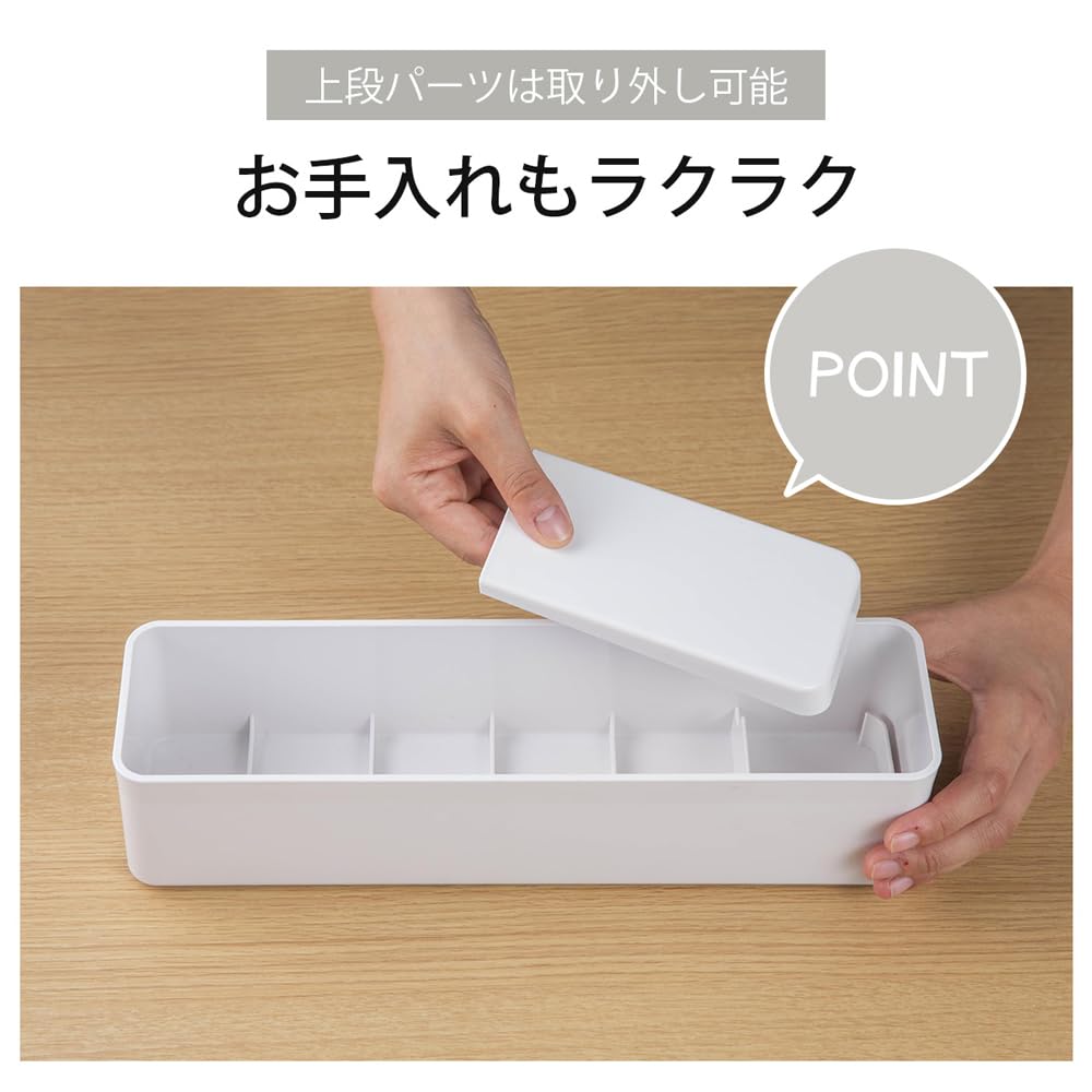Amazon｜下村企販 分けて収納できる カトラリーケース 【日本製】 ふた